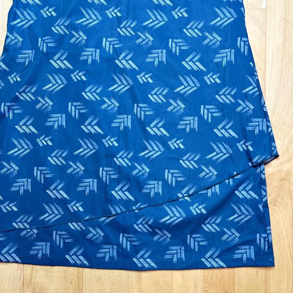 Toad & Co Whirlwind Dress Medium Sleeveless Athletic Travel Layered Blue Granola - Picture 2 of 10